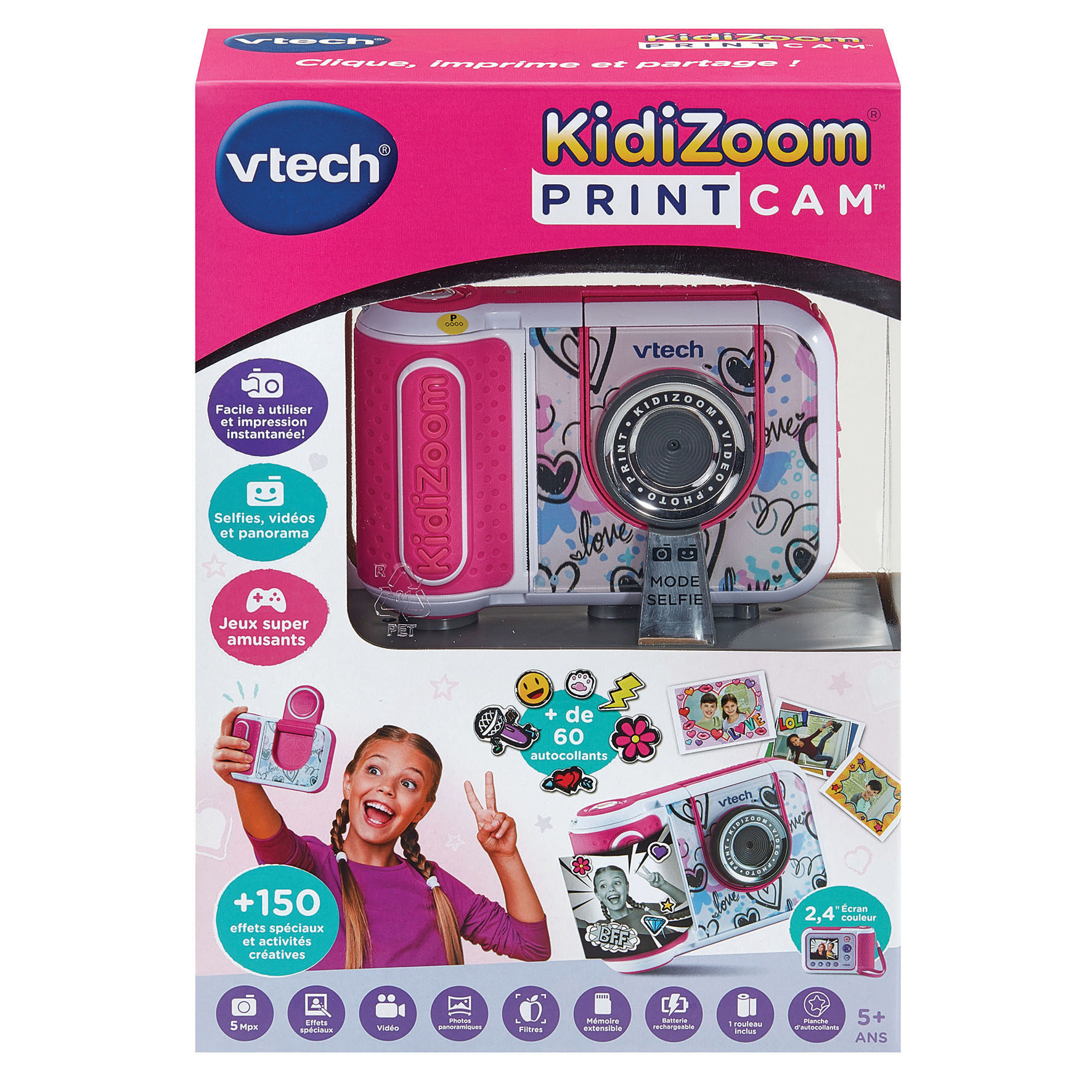 VTech KIDIZOOM PRINT CAM (ROSE) – image 5