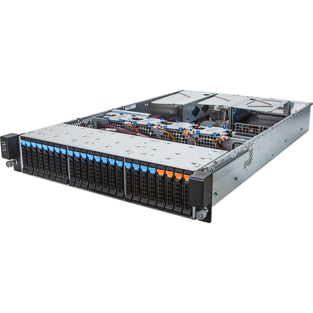 GIGABYTE R28N-F2O Intel® C612 LGA 2011-v3 Rack (2U) Black, Grey – image 1
