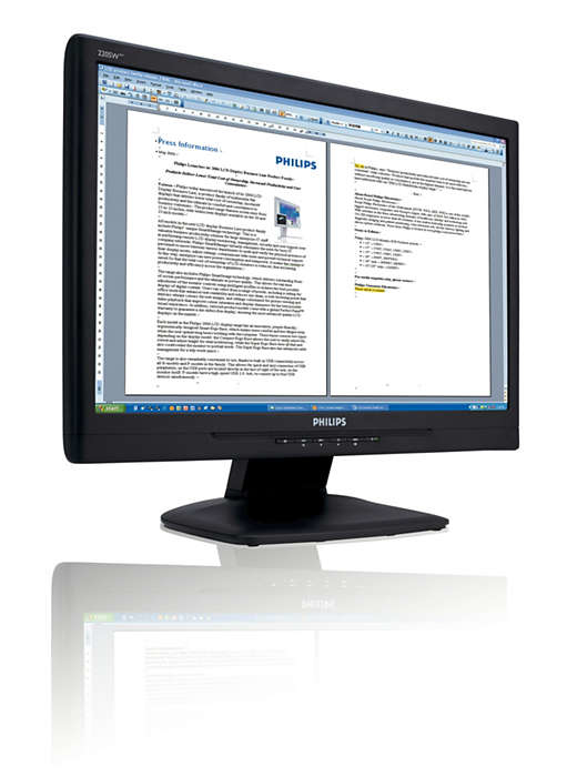 Philips 220SW8FB1 22" wide WSXGA LCD widescreen monitor – image 2