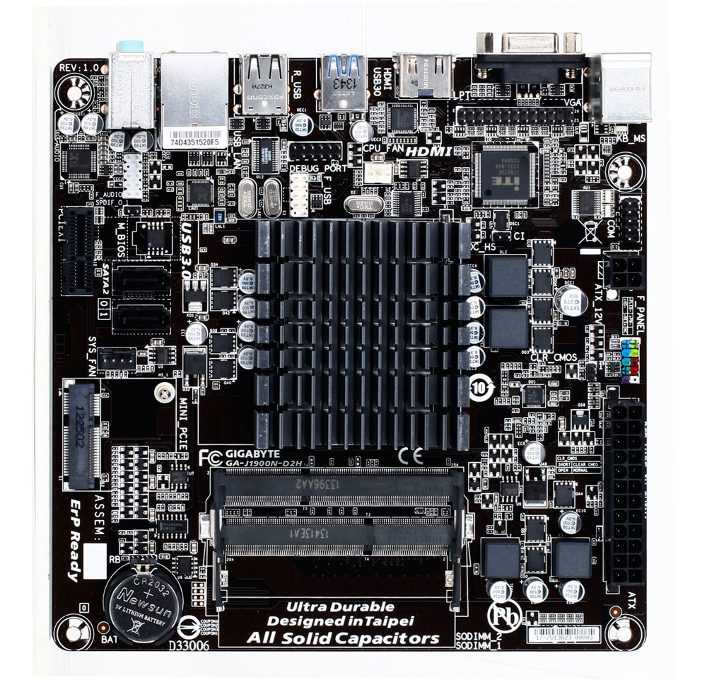 GIGABYTE GA-J1900N-D2H (rev. 1.1) – image 2
