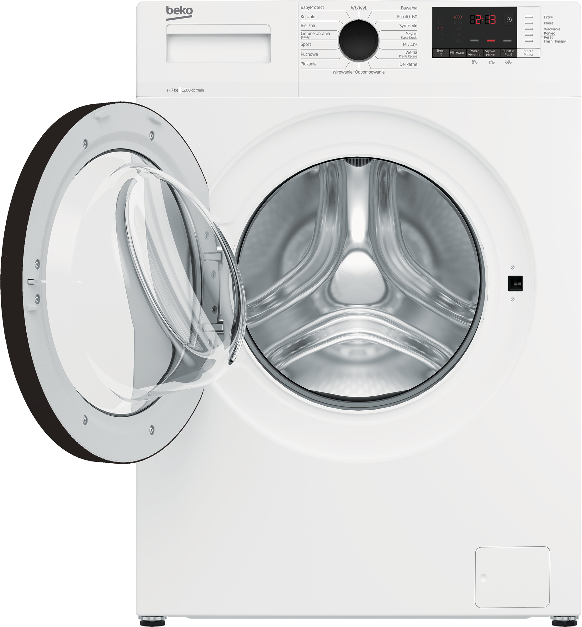 Beko WUE7612XBWPT washing machine Front-load – image 3