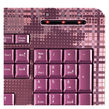 Hama Karo keyboard USB Pink – image 4