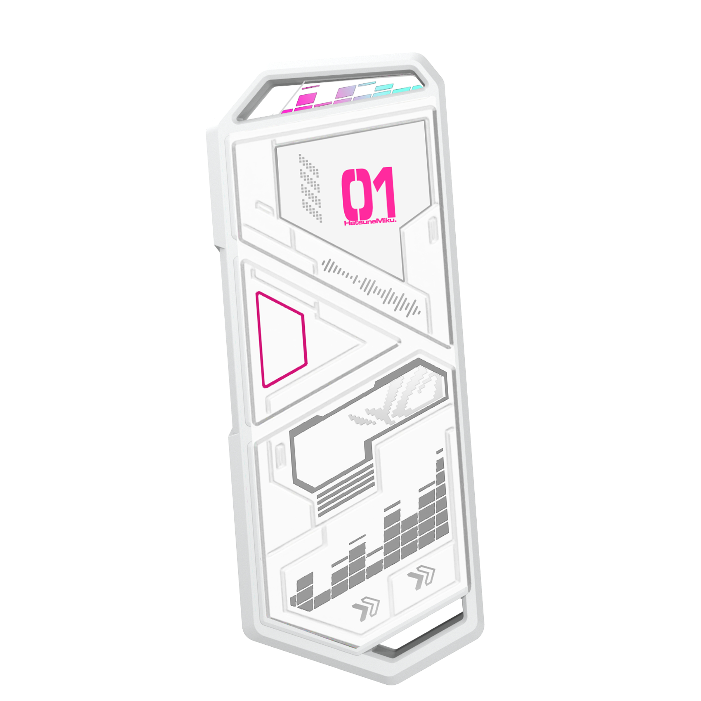 ASUS ROG Strix Arion Hatsune Miku Edition Box esterno SSD Bianco M.2