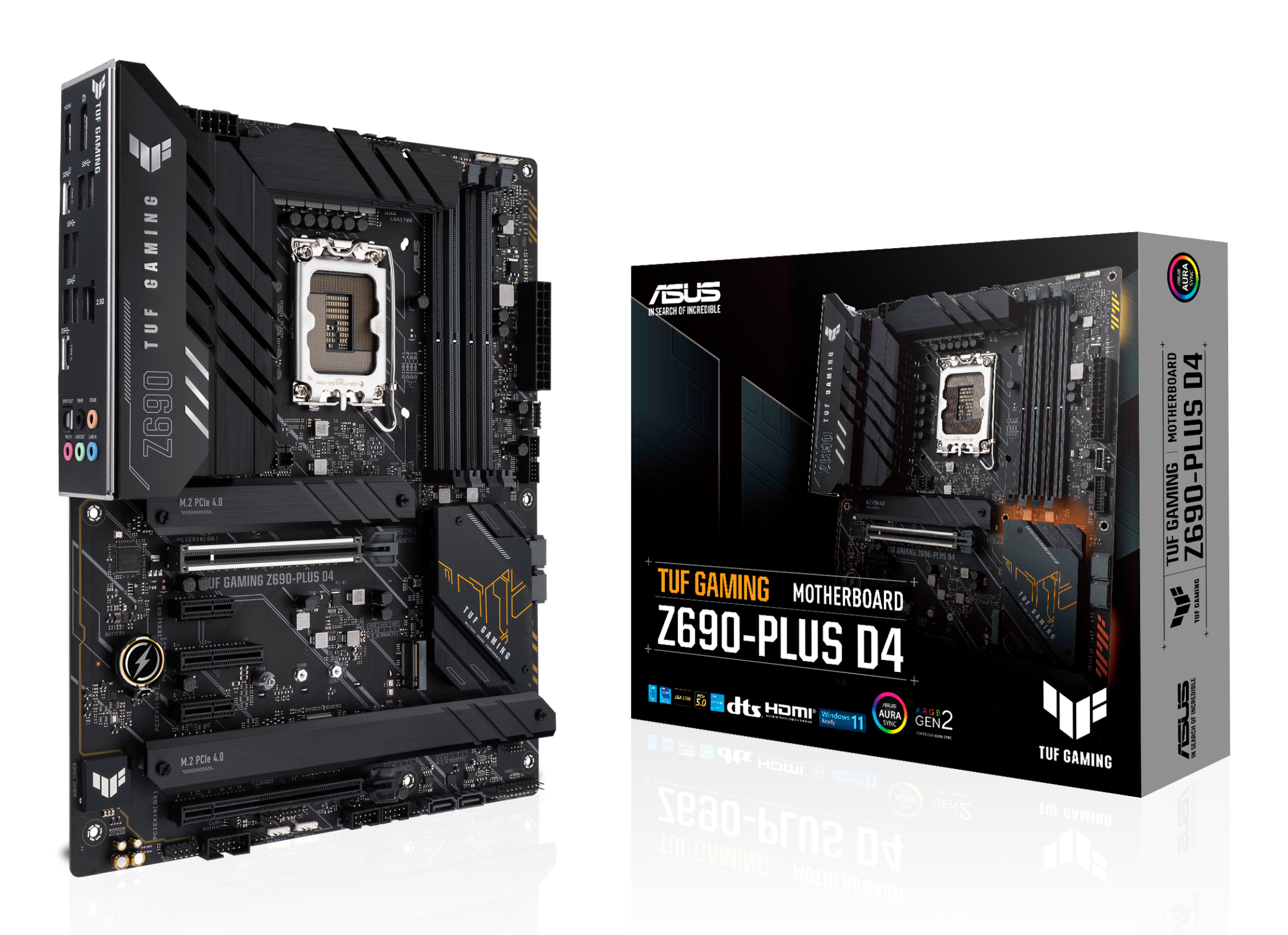 ASUS TUF GAMING Z690-PLUS D4 Intel Z690 LGA 1700 ATX