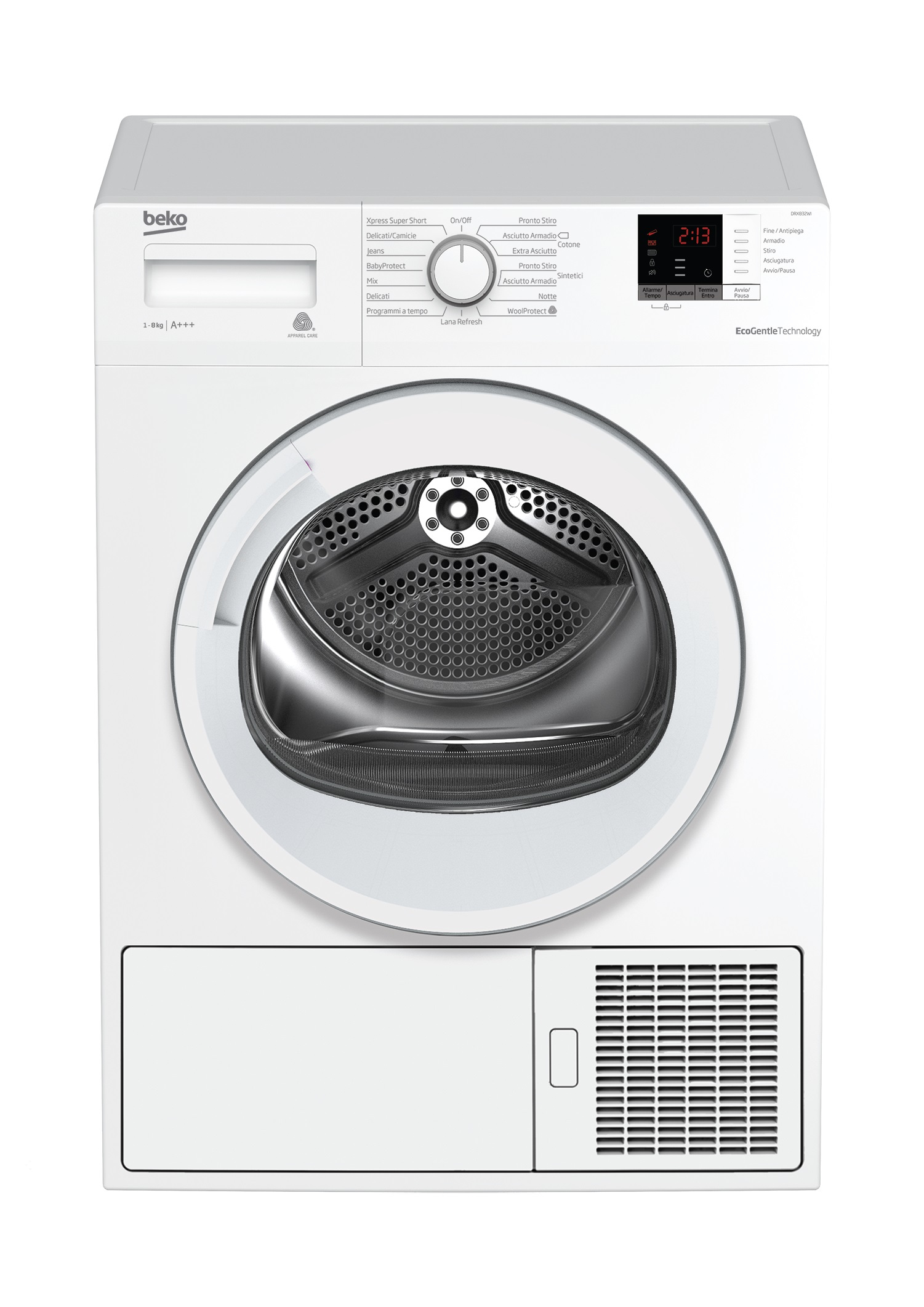 Beko DRX832WI tumble dryer Freestanding Front-load – image 1