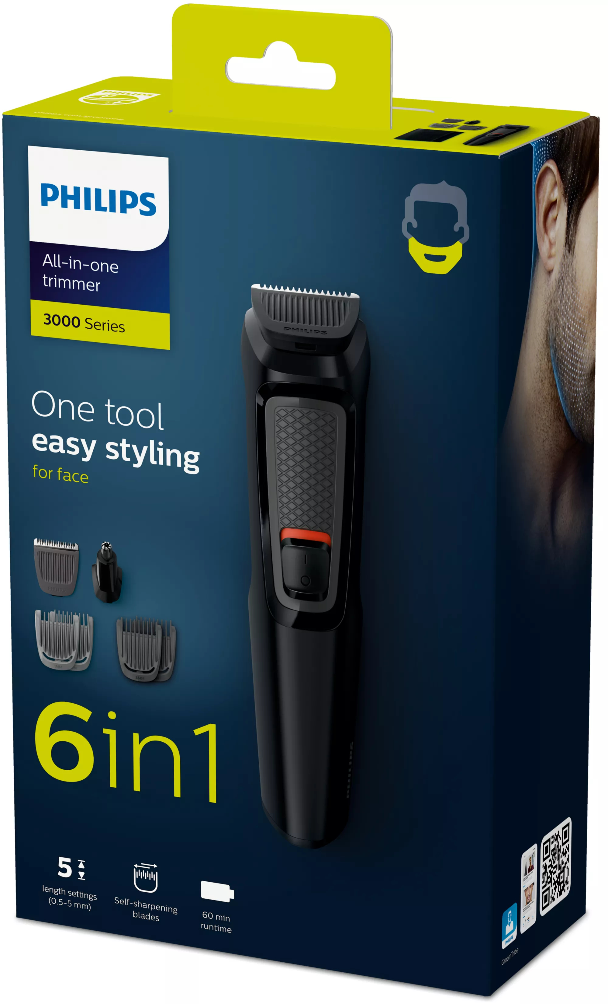 Philips MULTIGROOM Series 3000 MG3710/15 6-in-1, Face – image 2