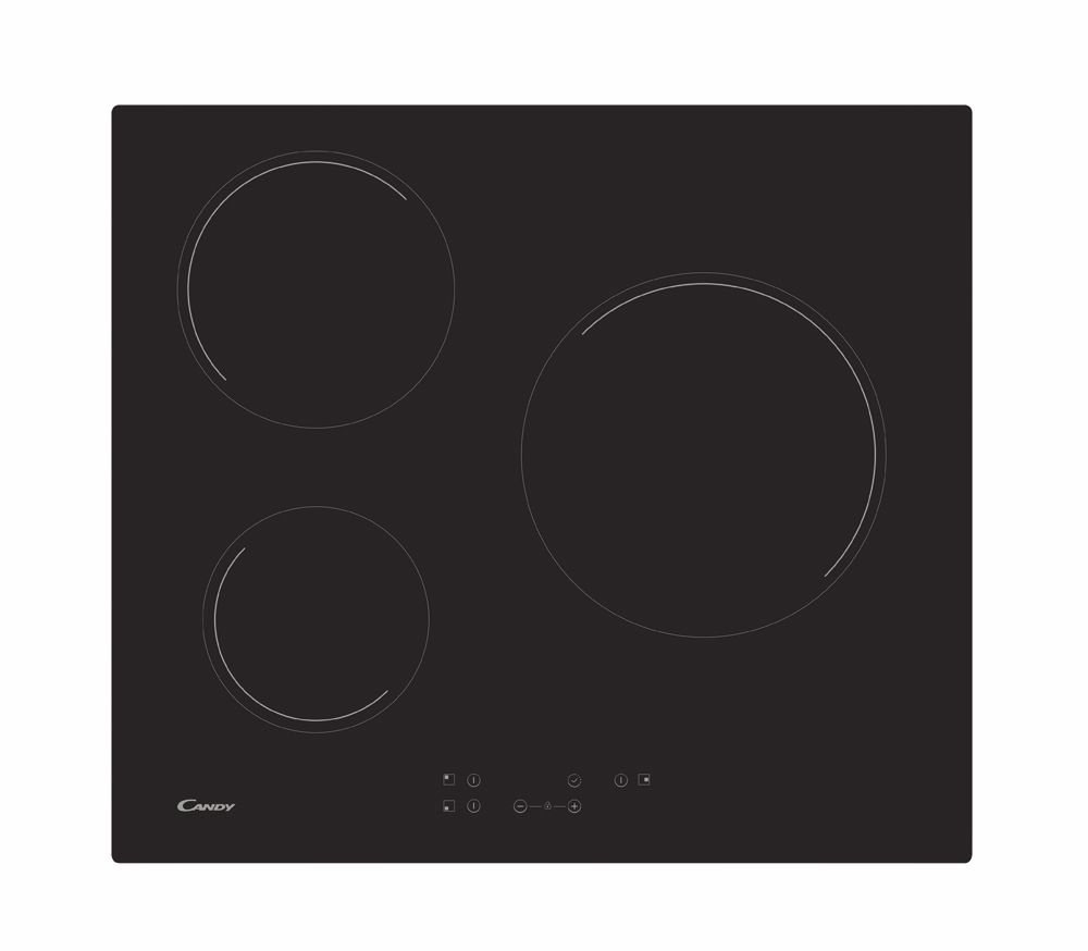 Candy CH63CT/1 Black Built-in Ceramic hob 3 zone(s)