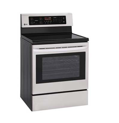 LG LRE6321ST cooker Freestanding cooker Electric Black, White – image 2