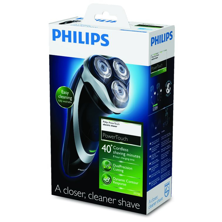 Philips SHAVER Series 3000 PT730/16 men's shaver Rotation shaver Black, Silver – image 2