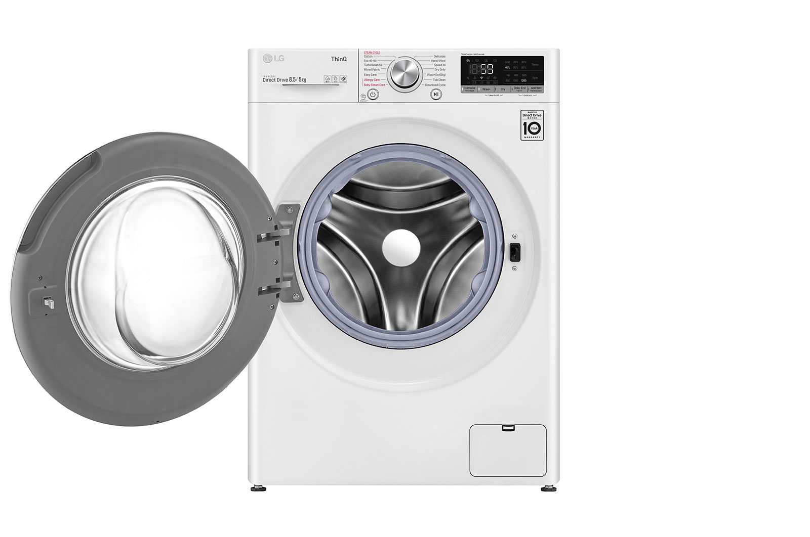 LG F2DV5S8S2E washer dryer Freestanding Front-load White – image 2