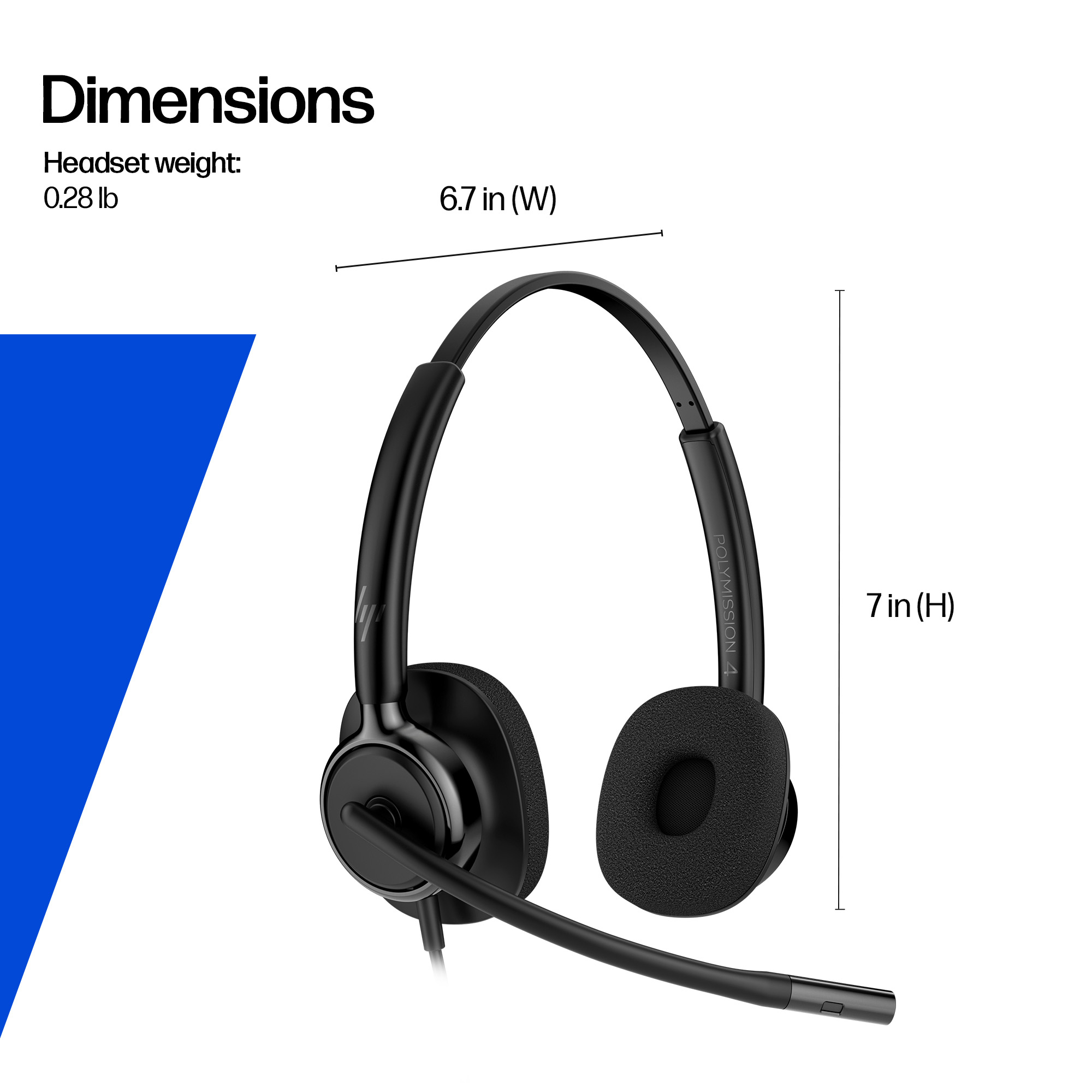 HP Poly Mission 415 Monaural USB Wired Headset (Bulk) – image 6