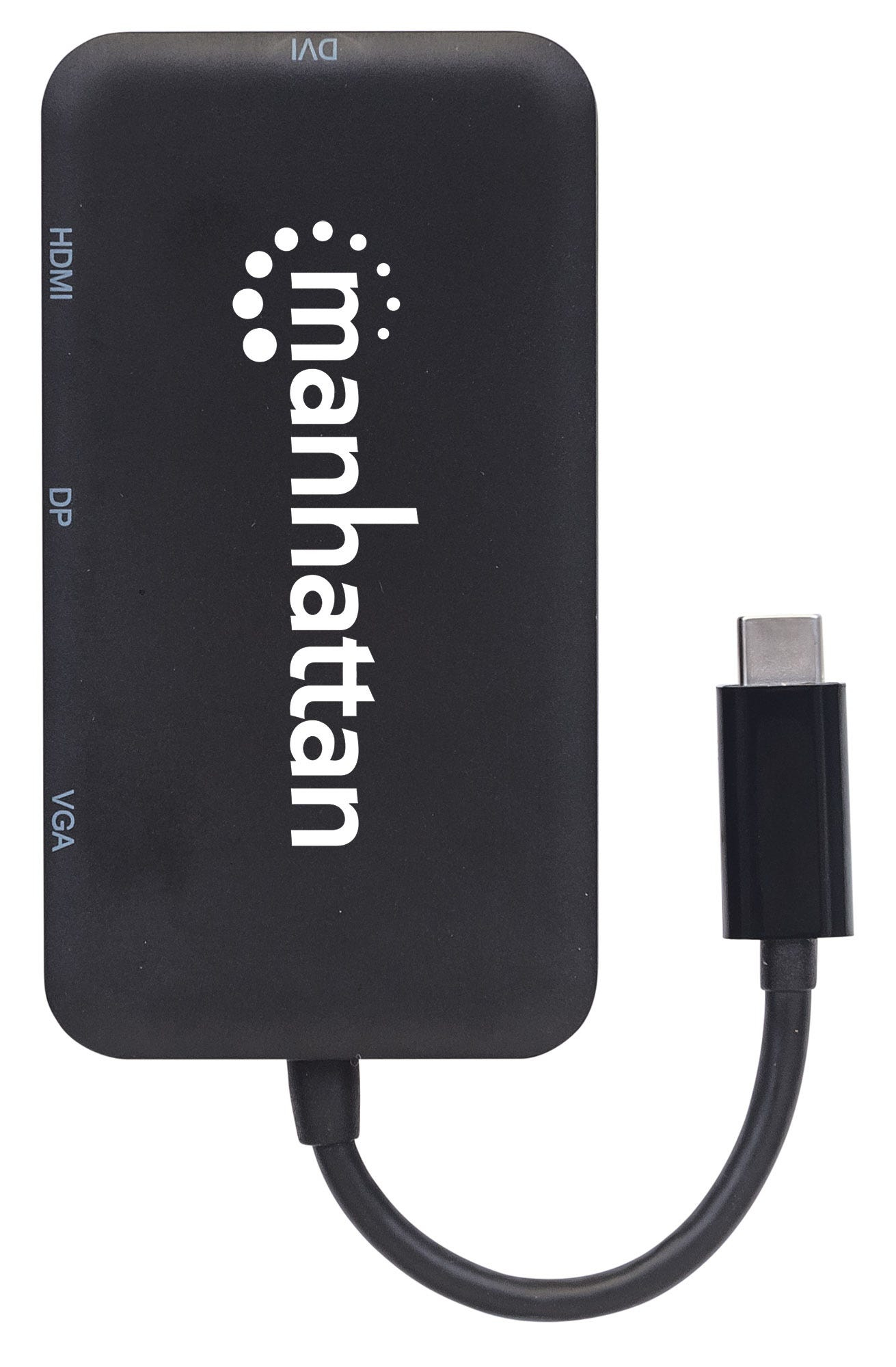 Manhattan USB-C Dock/Hub, Ports (x4): DisplayPort, DVI-I, HDMI or VGA, Note: Only One Port can be used at a time, External Power Supply Not Needed, Universal fo – image 5