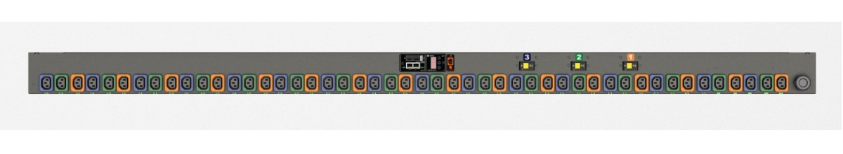 Vertiv Geist MNR3EHW1-48L138-4CS15A0A10-S-A power distribution unit (PDU) 36 AC outlet(s) 0U Black