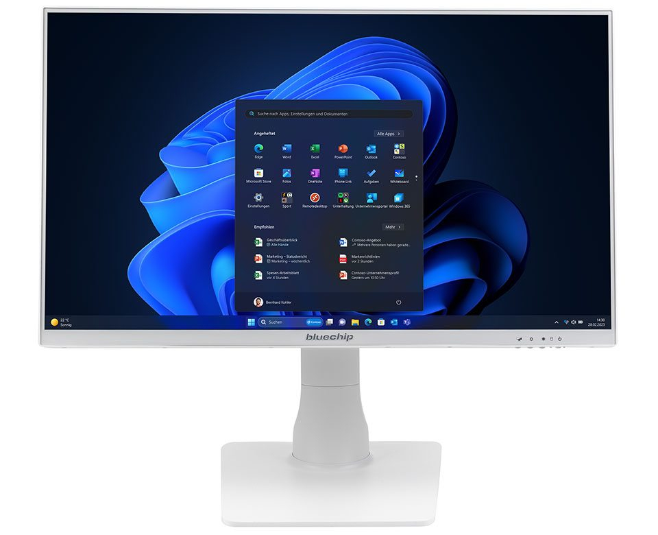 bluechip BUSINESSline AIO2350t Intel Core i5 i5-14400 605 cm (23.8") 1920 x 1080 Pixel Touch screen PC All-in-one 16 GB DDR4-SD