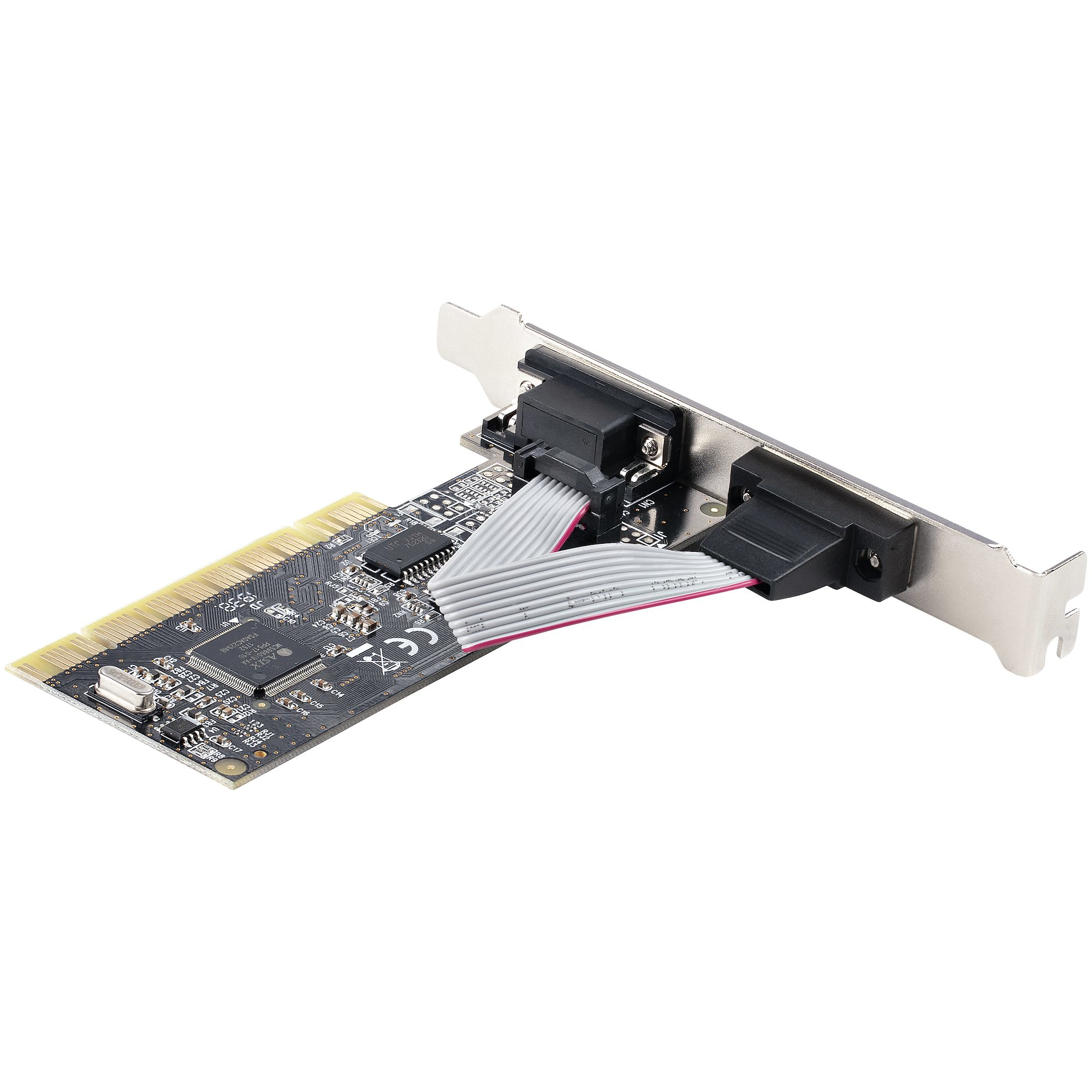 StarTech.com 2-Port PCI RS232 Serial Adapter Card - PCI Serial Port Expansion Controller Card - PCI to Dual Serial DB9 Card - Standard (Installed) & Low Profile – image 2