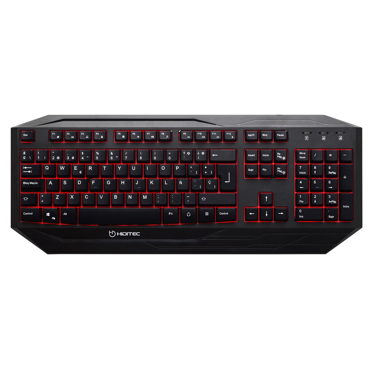 Hiditec GK200+ESUS keyboard Mouse included Gaming USB QWERTY Spanish Black – image 2