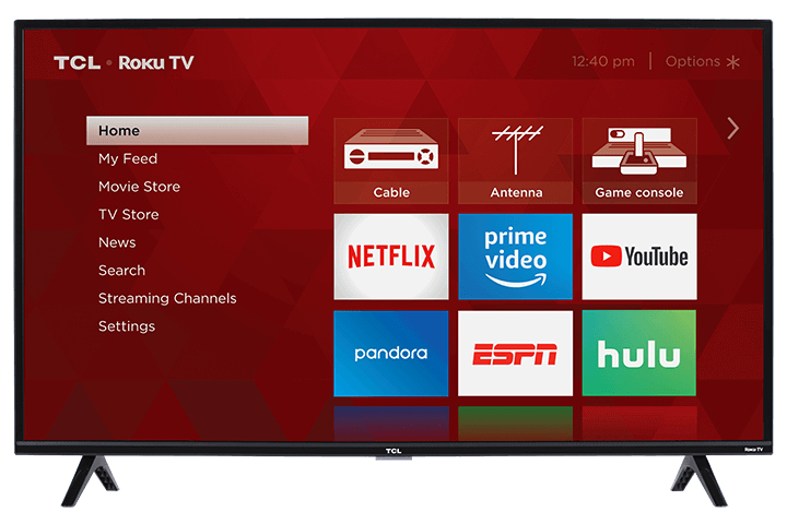 TCL 40S325 TV 101.6 cm (40") Full HD Smart TV Wi-Fi Black