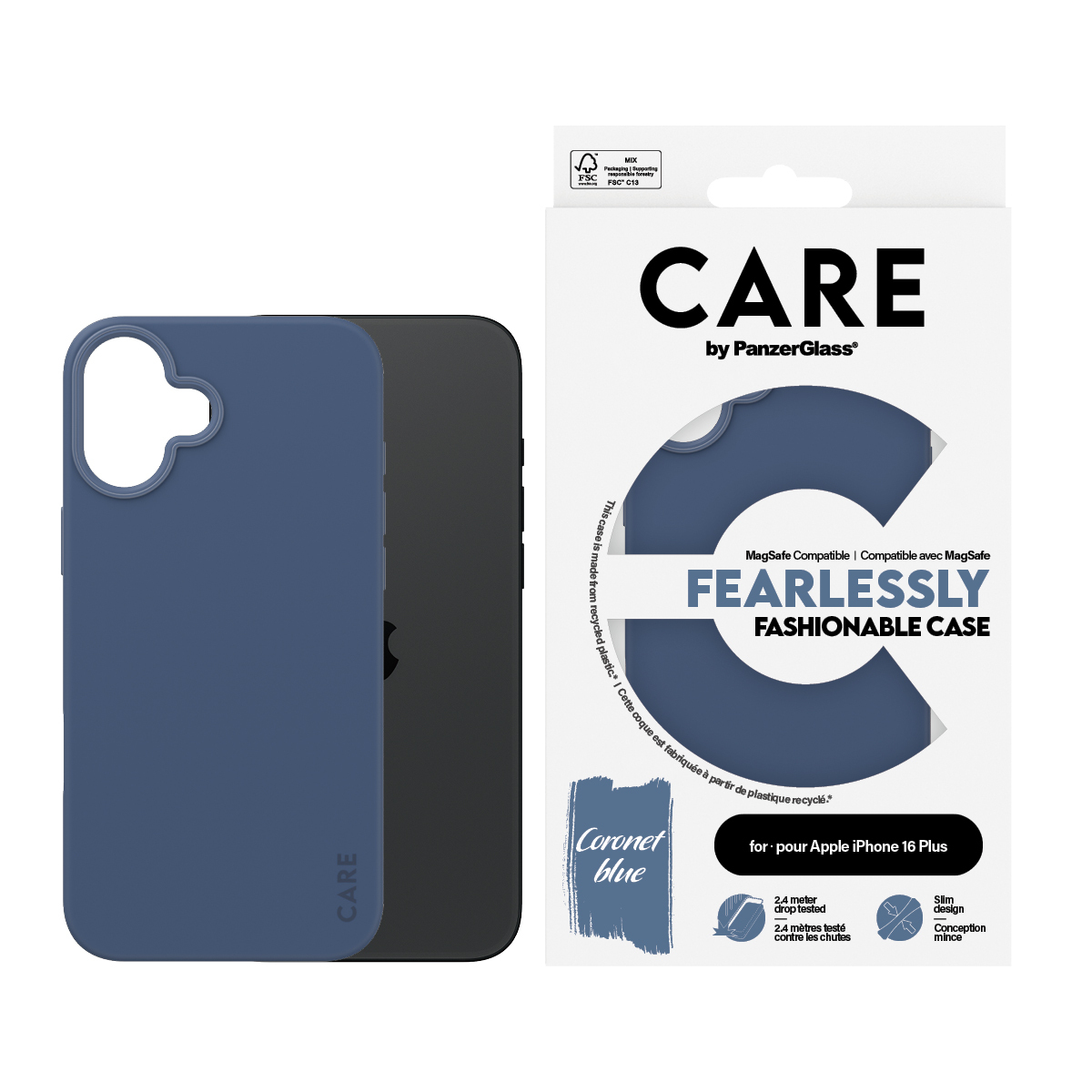 PanzerGlass CARE by PanzerGlass® Fashionable Case Blue w. MagSafe iPhone 16 Plus – image 2