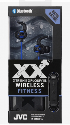JVC HAET103BTA headphones/headset Wireless In-ear Sports Micro-USB Bluetooth Blue – image 2
