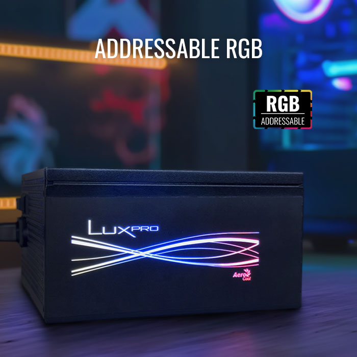 Aerocool LUXPRORGB550M power supply unit – image 8