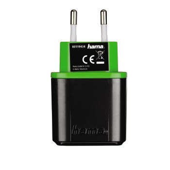 Hama 00128055 mobile device charger Universal Black, Green USB Indoor – image 2