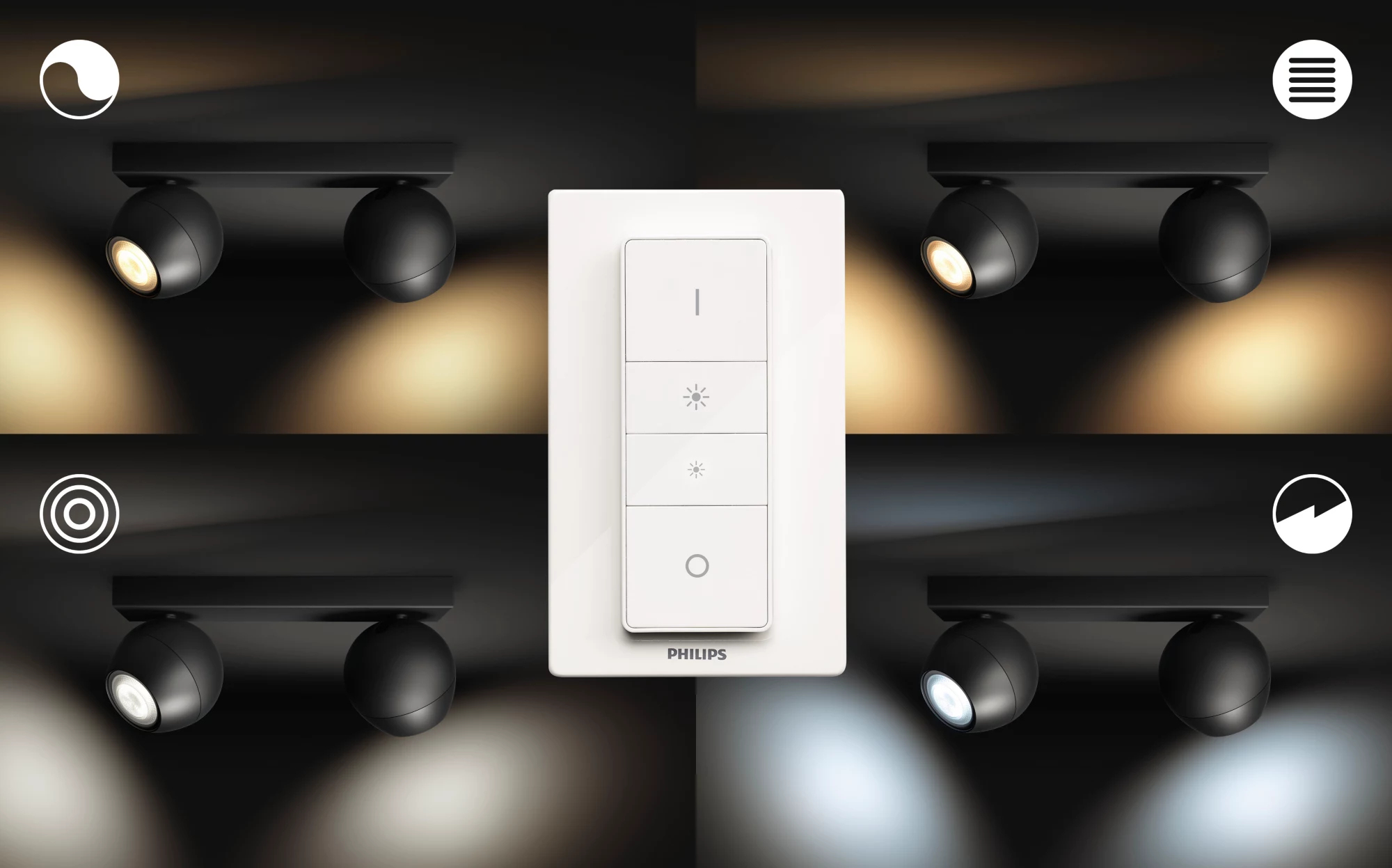 Philips by Signify Philips Hue White ambience Buckram double spotlight – image 4