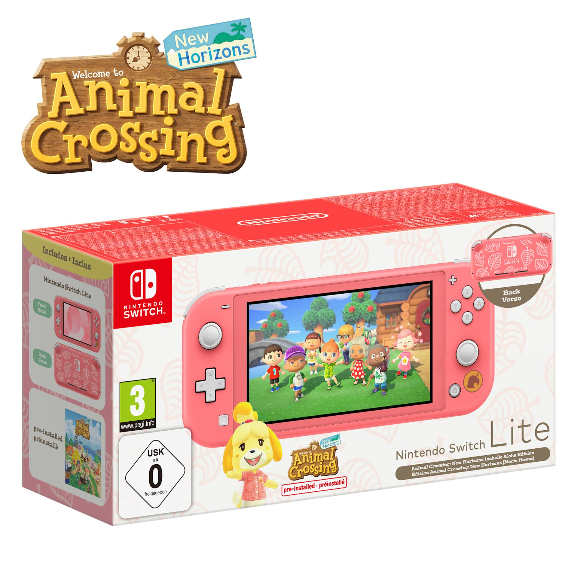 Nintendo Switch Lite Animal Crossing: New Horizons Isabelle Aloha Edition – image 2