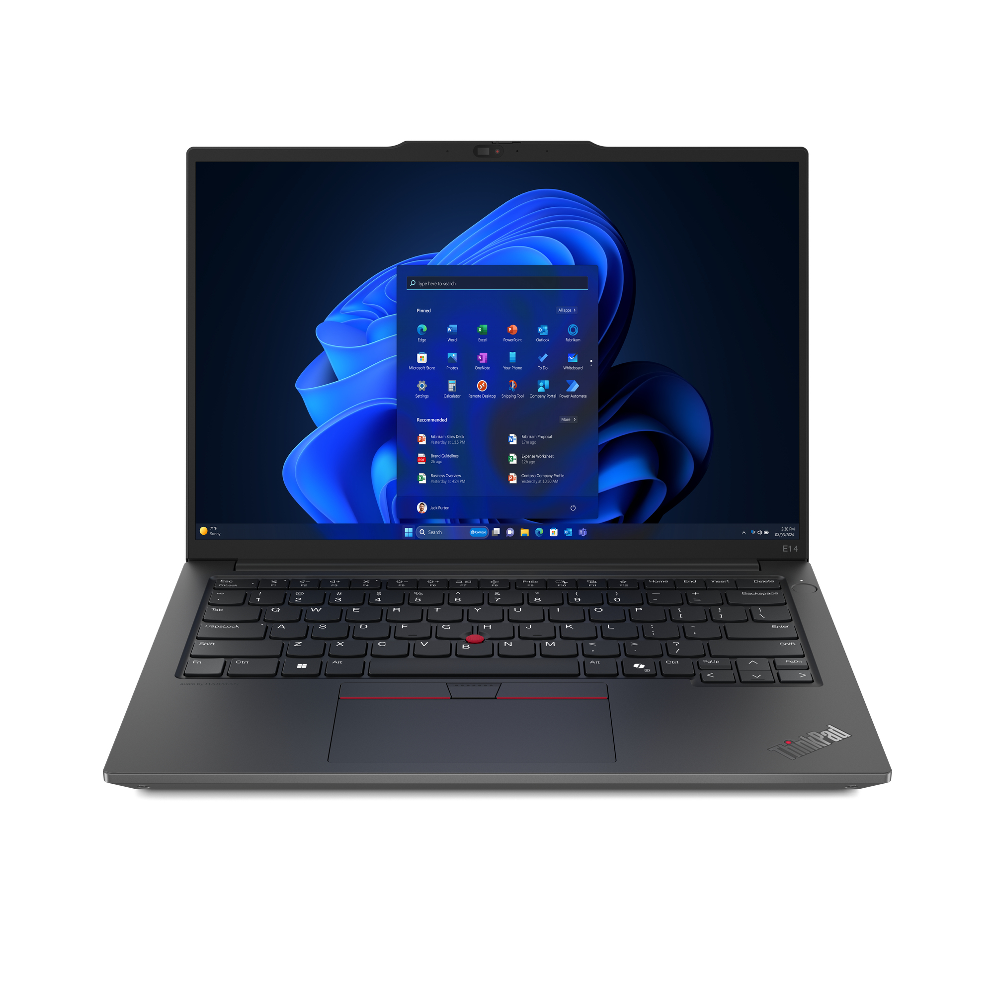 Lenovo ThinkPad E14 Intel Core Ultra 7 155H Computer portatile 356 cm (14") WUXGA 32 GB DDR5-SDRAM 1 TB SSD Wi-Fi 6E (802.11ax)