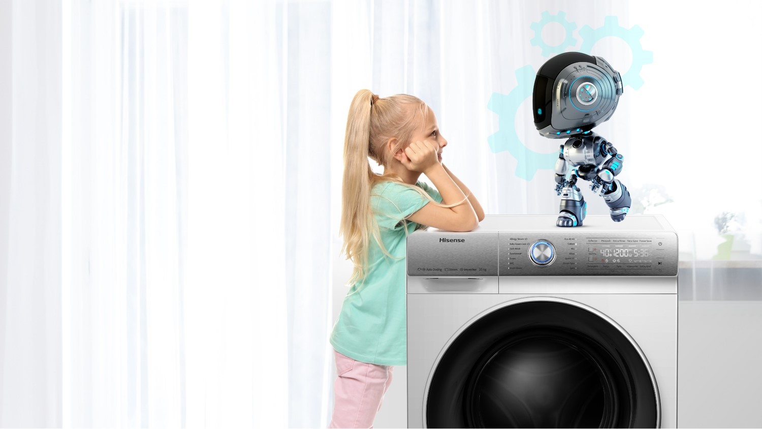 Hisense WFQP6012EVM washing machine Front-load – image 5