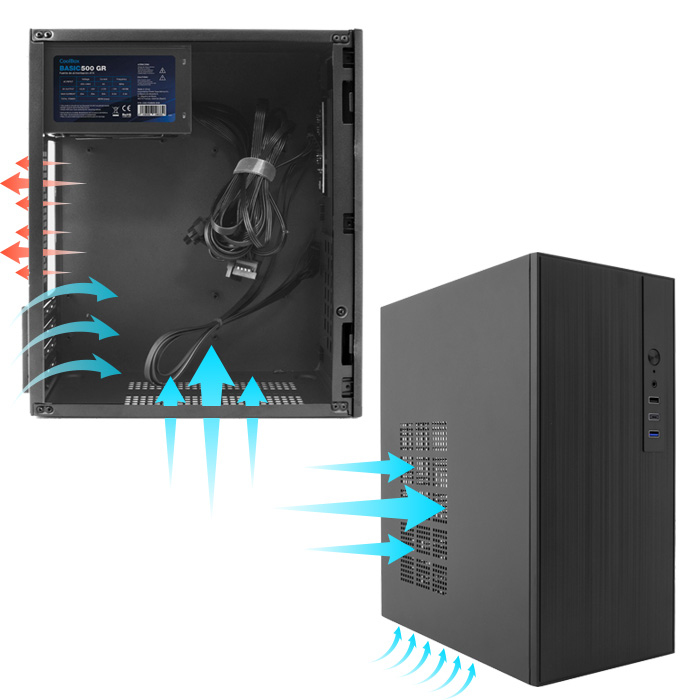CoolBox COO-PCM460-0 computer case Black – image 6