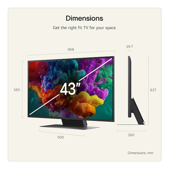 TV LG Mini LED QNED evo 50QNED87 127 cm 2026 — photo 3