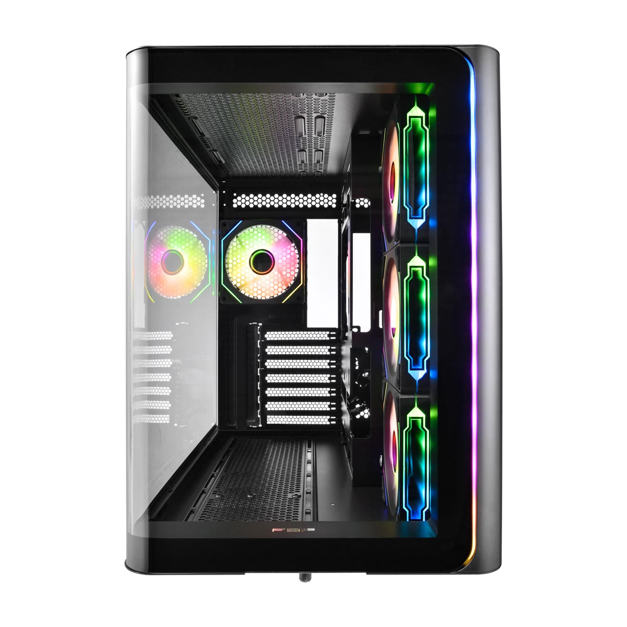 FSP M580-BA Case Midi Tower mITX, mATX Black ARGB image 3