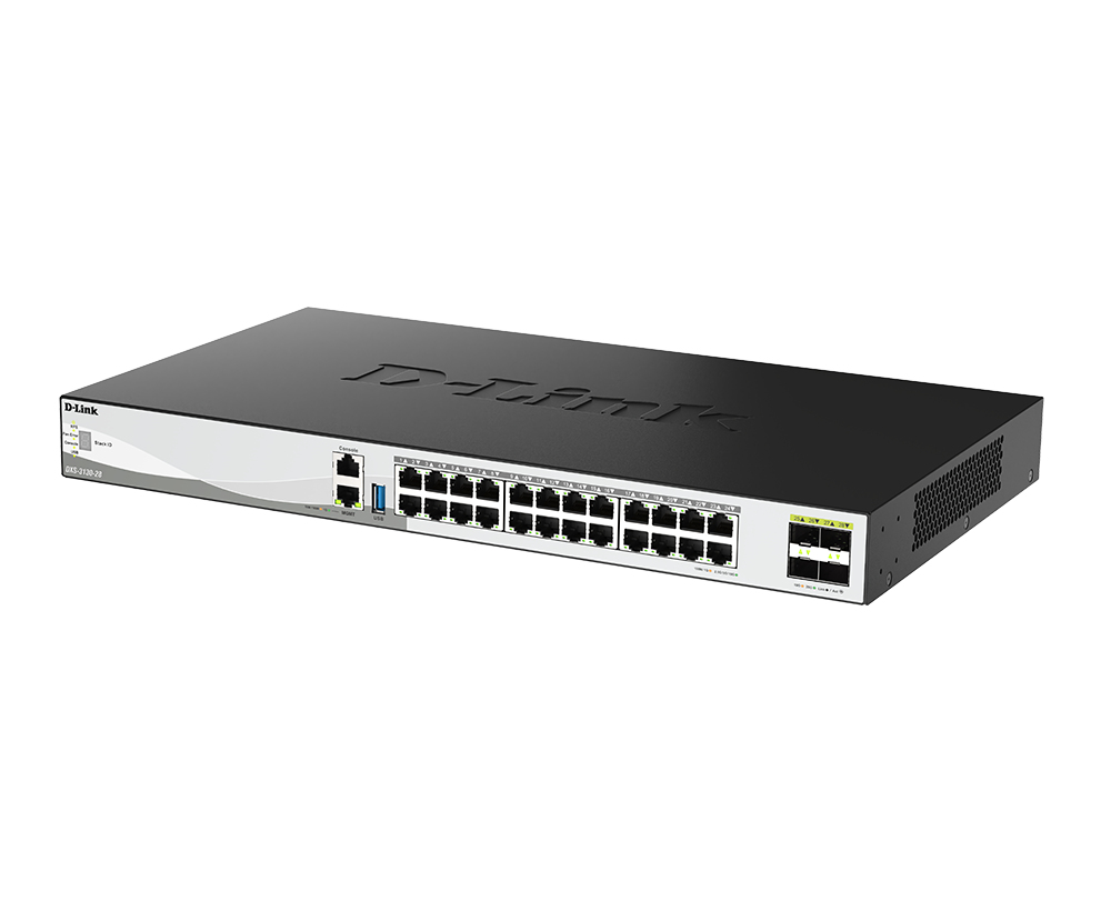 D-Link 28-Port 10G Multi-Gigabit Layer 3 Stackable Managed Switch with 25G Uplinks – image 3