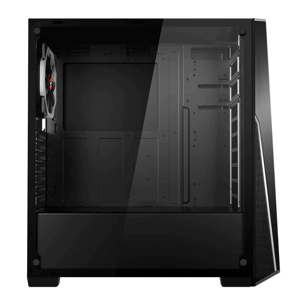 itek T-MASK Midi Tower Black, Grey – image 9