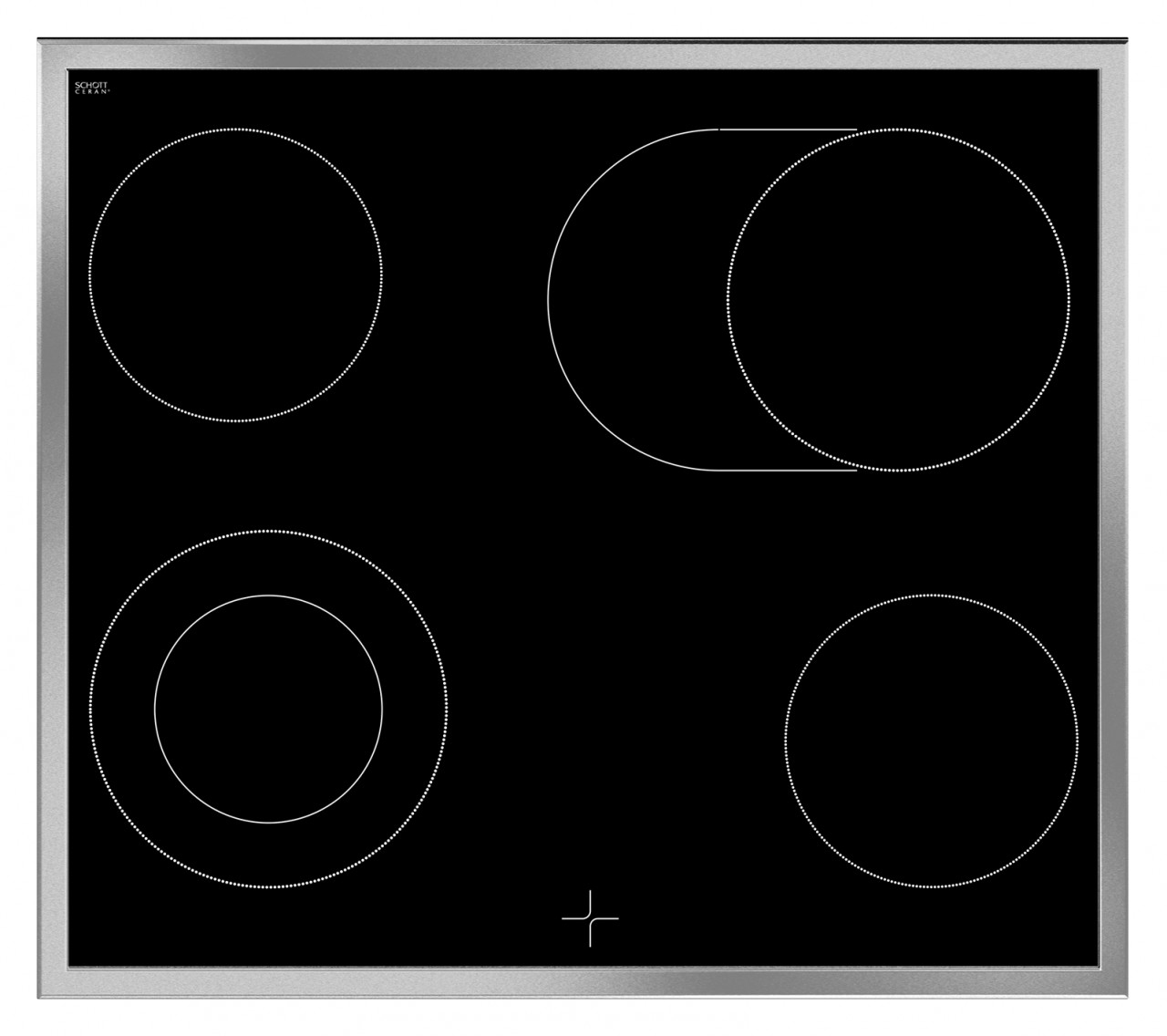 Beko BUM22321X cooker Freestanding cooker Electric Ceramic hob Black, Stainless steel – image 3