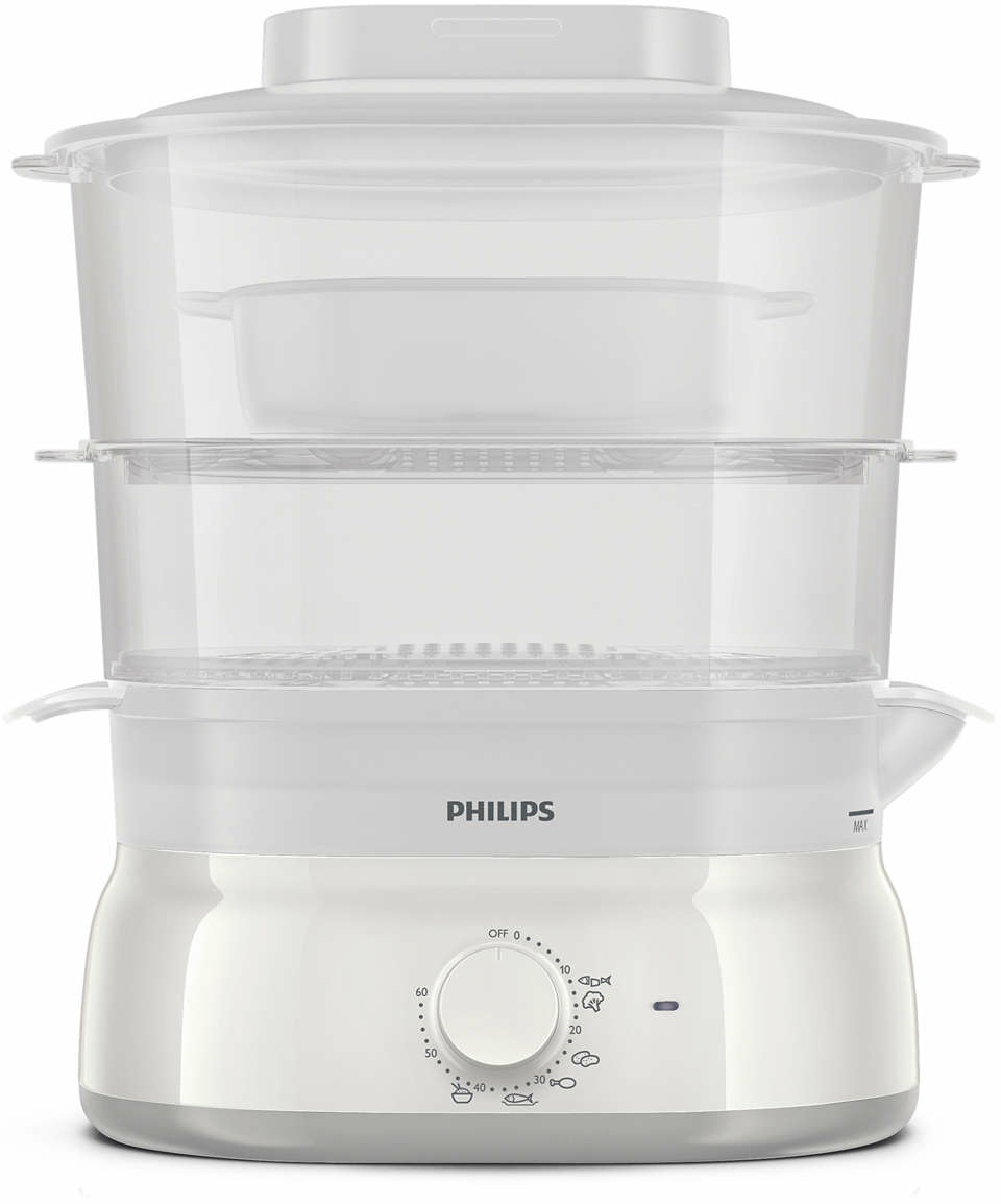Philips Daily Collection HD9115/90 steam cooker 2 basket(s) Freestanding – image 2