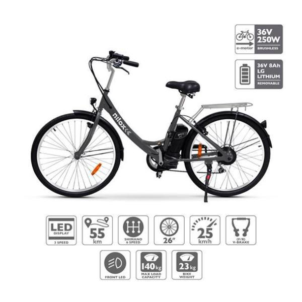 Nilox 30NXEB266V001 electric bicycle Black Steel – image 2