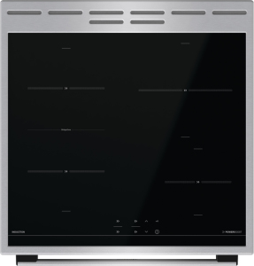 Gorenje GEIT6E80XPG Freestanding cooker Electric Zone induction hob Black, Silver – image 3