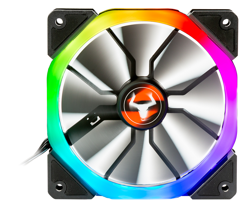 itek ITCFDRRGBR12 computer cooling system Computer case Fan 12 cm image 1