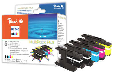 Peach PI500-129 ink cartridge 5 pc(s) Black, Cyan, Yellow, Magenta