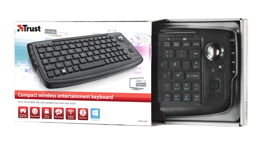 Trust Adura keyboard RF Wireless Russian Black – image 3