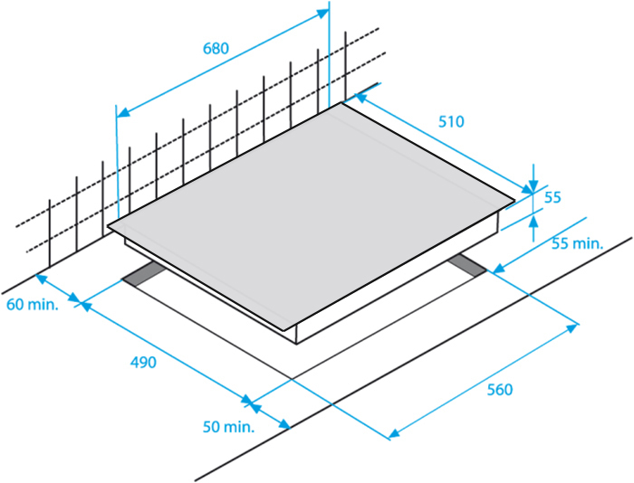 Beko HII74500FT hob Black Built-in Zone induction hob 3 zone(s) – image 2