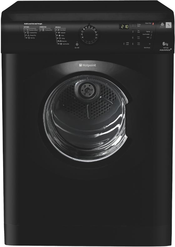 Hotpoint TVF760K tumble dryer Freestanding Front-load