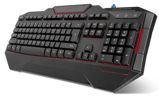 ERAZER X81019 keyboard Gaming USB QWERTY Dutch Black