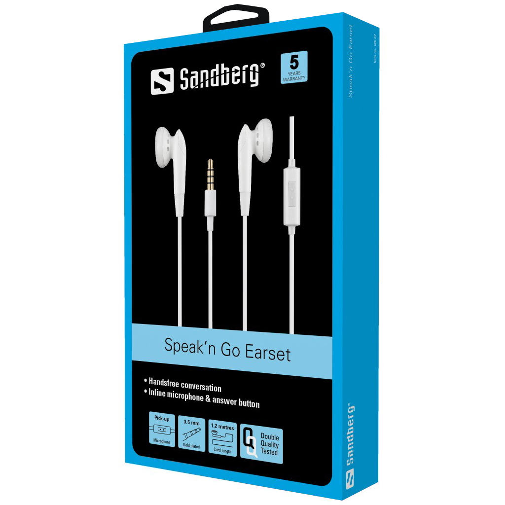 Sandberg Speak'n Go Earset White – image 2
