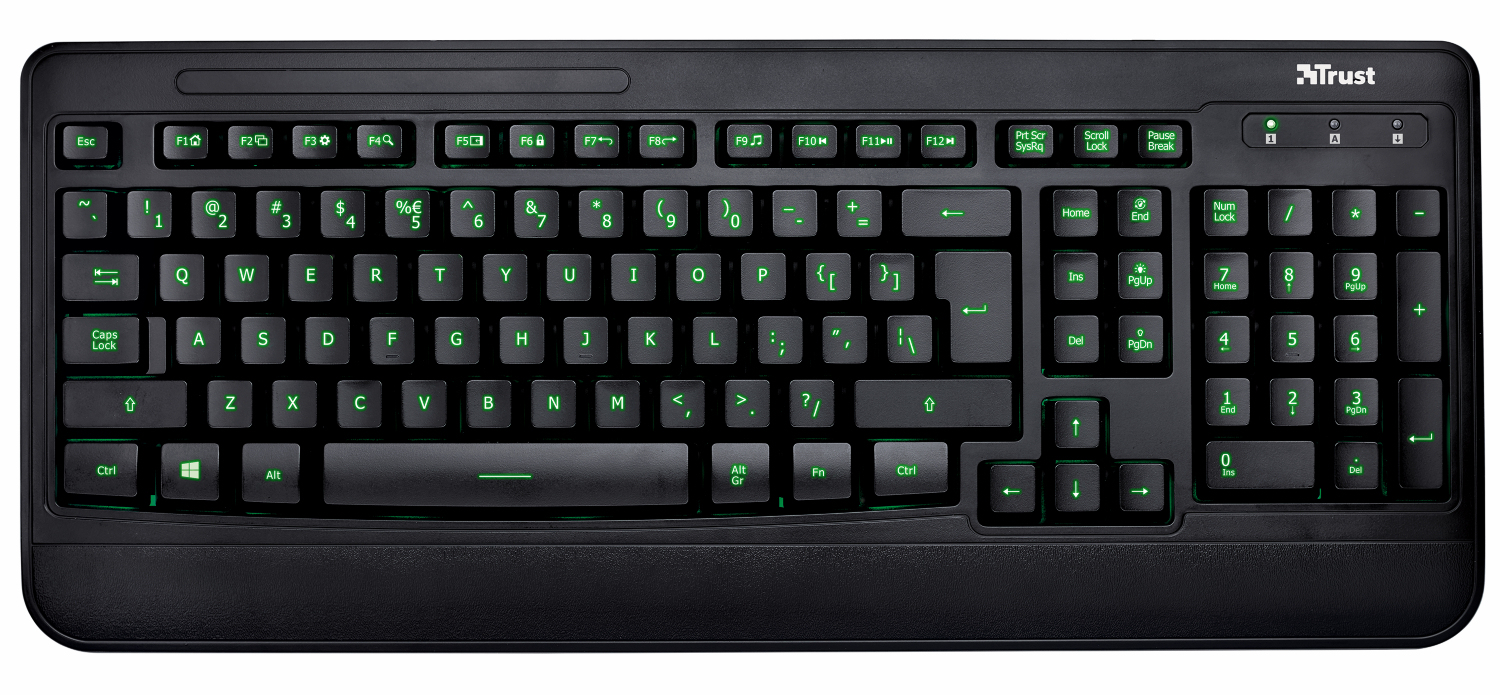 Trust 21299 keyboard Universal USB QWERTY Spanish Black