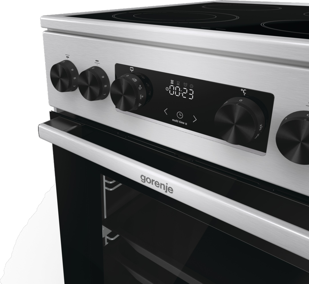 Gorenje GECS5C70XA cooker Freestanding cooker Electric Ceramic hob Stainless steel – image 7