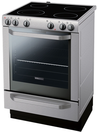 Electrolux EKC60053X cooker Freestanding cooker Electric Ceramic hob Stainless steel