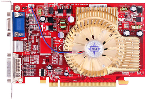MSI RX1600PRO-TD256E graphics card GDDR2