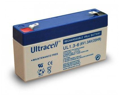 بطارية UPS ليثيوم Unknown Brand MBXLDAD-BA036 - 6 فولت 1.3 أمبير ساعة 7.8 واط ساعة